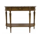 Louis XV1 Style Marbletop Console.