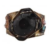JEWELRY. Signed Sterling, Opal and Carved Wood