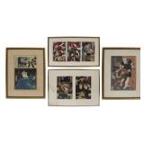 Collection of Japanese Woodblock Prints.