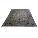 Vintage And Finely Hand Knotted Carpet.