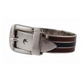 JEWELRY. Gucci Brown and Black Enamel Bracelet.