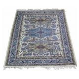 Vintage And Finely Hand Knotted Carpet.