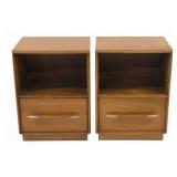 Pair Midcentury Robesjohn Gibbings Night Stands.