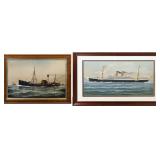 TWO MARITIME STEAM SHIP WORKS.
