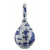 19th C Chinese Dragon and Phoenix Vase.