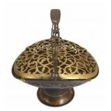 STERLING. Gorham Sterling Basket with Flower Frog.