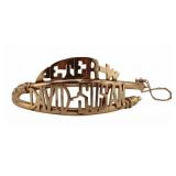 JEWELRY. Vintage 13.5kt Gold Bypass Bracelet.