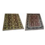 2 Vintage and Finely Hand Knotted Carpets.