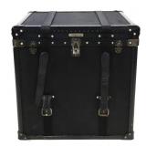 RALPH LAUREN City Modern Canvas & Leather Trunk.