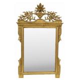 Vintage Large & Finely Hand Carved Giltwood Mirror