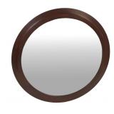 L&J Stickley Audi Round Oak Mirror.