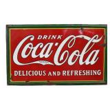 Drink Coca Cola Delicious and Refreshing Sign.
