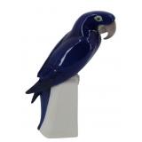 B&G Large Blue Porcelain Parrot Macaw.