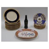 Lot Of Assorted Porcelain Plates.