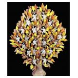 Large Mexican Folk Art Tree of Life With Devils.