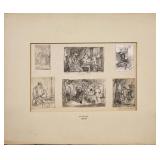 ERSKINE NICOL (SCOTTISH, 1825-1904). [2 SHEETS].