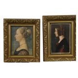 AFTER RENAISSANCE PORTRAIT PRINTS [2 WORKS].