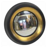 Midcentury Ebonised & Gilt Bulls Eye Mirror.