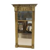 Antique Carved and Giltwood Sheraton Mirror.
