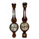 Lot of 2 Antique Mahogany Barometers.