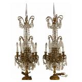 Large & Fine Pair of Gilt Bronze Girondelles.