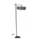 Midcentury Copper Floor Lamp & Shade.