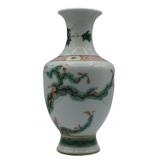 Chinese Famille Verte Bird & Branch Vase.