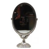 STERLING. Sterling Hinged Swan Vanity Mirror.