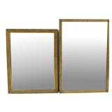 Lot Of 2 Vintage Giltwood Mirrors.