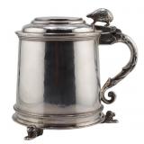 SILVER. G Payne & Son English Silver Tankard.