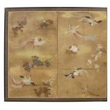 Ex-Naga Galleries Kano School Folding Screen of