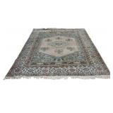 Vintage And Finely Hand Knotted Carpet.