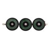 JEWELRY. Art Deco French 18kt Onyx, Jade and