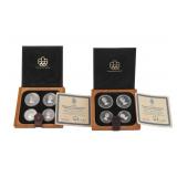 NUMISMATICS (2) 1976 Can 4-Coin Silver Montreal