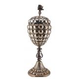 SILVER. Antique Continental Silver Wine Vessel.