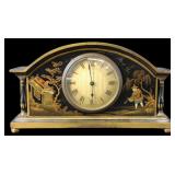 TIFFANY & CO Chinoiserie Decorated Desk Clock.