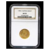 NUMISMATICS. 1786 A  Austrian Ducat Gold Coin NGC.