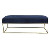 After Paul Mc Cobb Modernist Gilt Metal Bench.