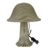Peill Putzler Striped Glass Mushroom Lamp.
