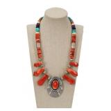 JEWELRY. Tommy Singer Navajo Sterling Necklace.