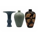 Collection of 3 Chinese Porcelain Vases.