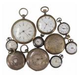 JEWELRY (10) Assorted Sterling, English Silver and