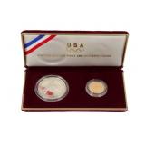 NUMISMATICS. 1988-2 Coin Commem Olympic Proof Set