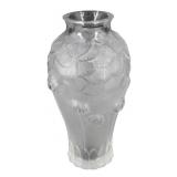Lalique 'Giverny' Crystal Vase In Original Box