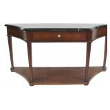BAKER Signed 1 Drawer Marbletop Console.