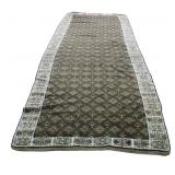 Vintage And Finely Hand Knotted Runner.