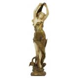 E.BATTIGLIA  Signed Large Alabaster Sculpture