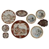 Collection of (9) Japanese Porcelain Dishes.