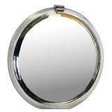 After Karl Springer Lucite Circular Mirror.