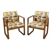 Pair of Midcentury Bentwood Arm Chairs.